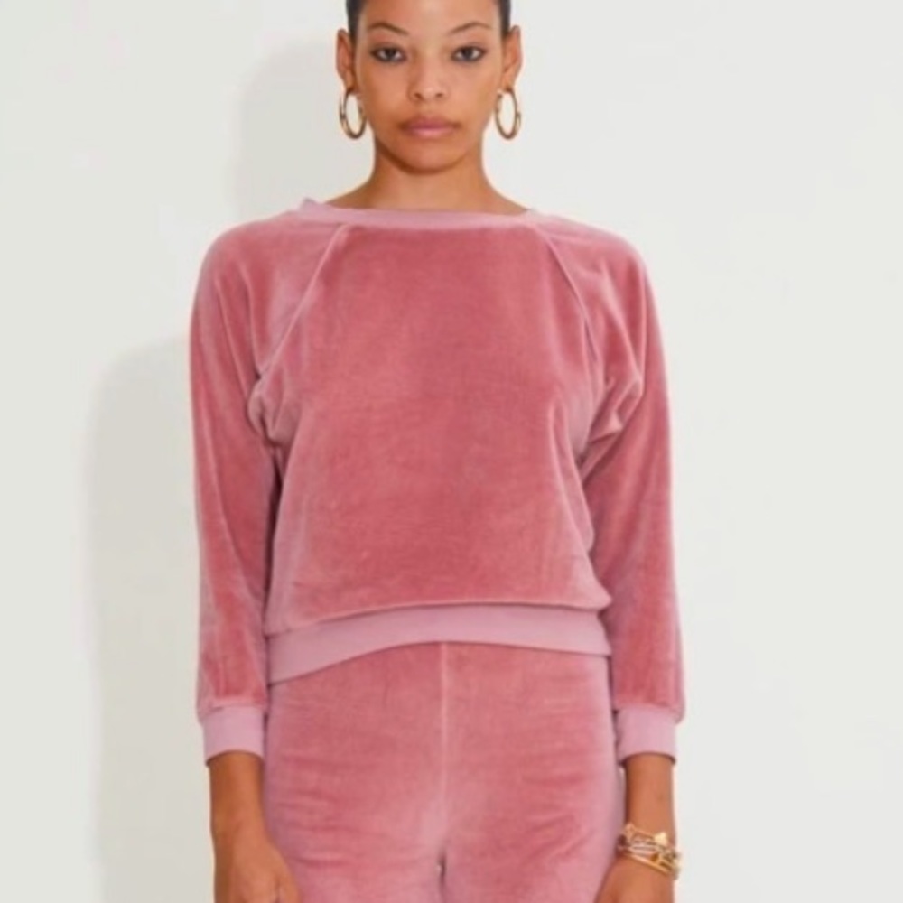 Suzi Kondi Raglan Terry Top - Desert Rose